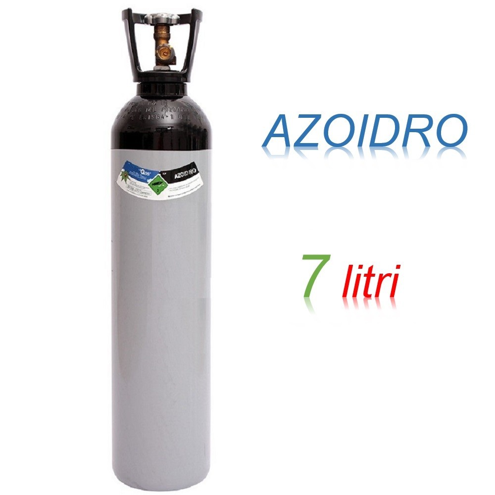 Bombola 7 litri AZOIDRO Ricaricabile 200 bar AZOTO 95% IDROGENO 5% EE