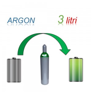 Servizio Ricarica Bombola Argon 3 Litri - Ritiro - Carica - Consegna