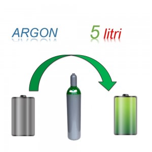 Servizio Ricarica Bombola Argon 5 Litri - Ritiro - Carica - Consegna