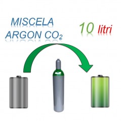 Servizio Ricarica Bombola Miscela Argon-Anidrite Carbonica 10 Litri - Ritiro - Carica - Consegna Ar+CO2