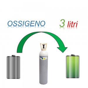 Servizio Ricarica Bombola Ossigeno 3 Litri - Ritiro - Carica - Consegna