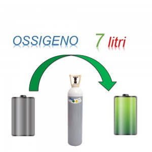 Servizio Ricarica Bombola Ossigeno 7 Litri - Ritiro - Carica - Consegna