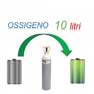 Servizio Ricarica Bombola Ossigeno 10 Litri - Ritiro - Carica - Consegna