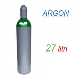Bombola 27 litri ARGON Ricaricabile 200 bar EE per saldatrice a filo e TIG