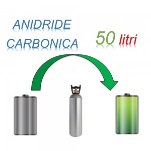 Servizio Ricarica Bombola Anidrite Carbonica 50 Litri - Ritiro - Carica - Consegna CO2