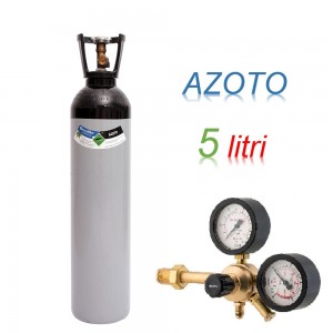 Bombola 7 litri AZOTO Ricaricabile 200 bar EE + riduttore di presssione Major 60 HP a 60 bar