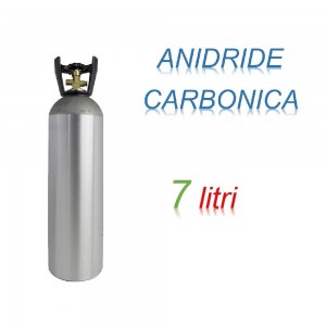 Bombola Anidrite Carbonica 7 litri Ricaricabile 200 bar CO2 per saldatrici a filo EE