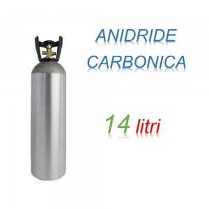 Bombola Anidrite Carbonica 14 litri Ricaricabile 200 bar CO2 per saldatrici a filo EE