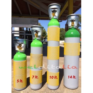 Bombola ricaricabile ossigeno industriale da 50 litri 200 bar