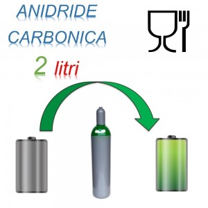 Bombola co2 anidride carbonica per acqua uso alimentare per