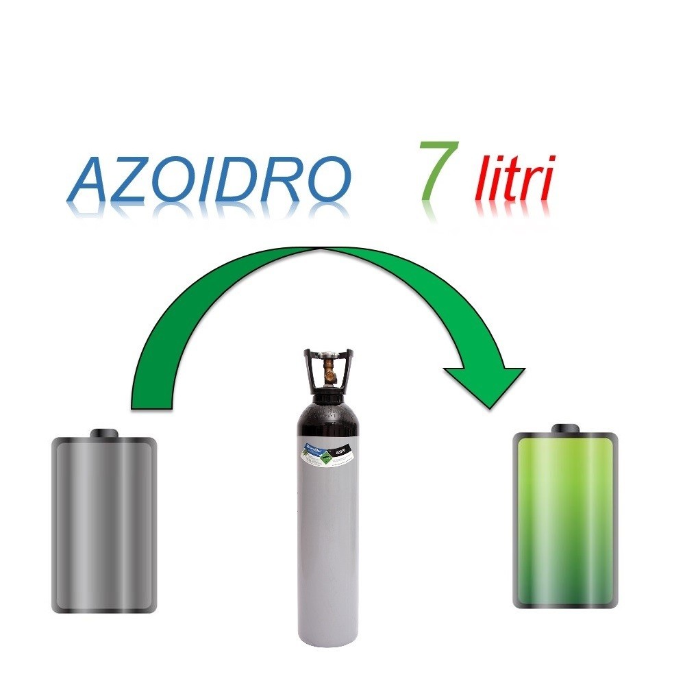 Servizio Ricarica Bombola Azoidro - IdroAzoto 7 Litri - Ritiro - Carica - Consegna