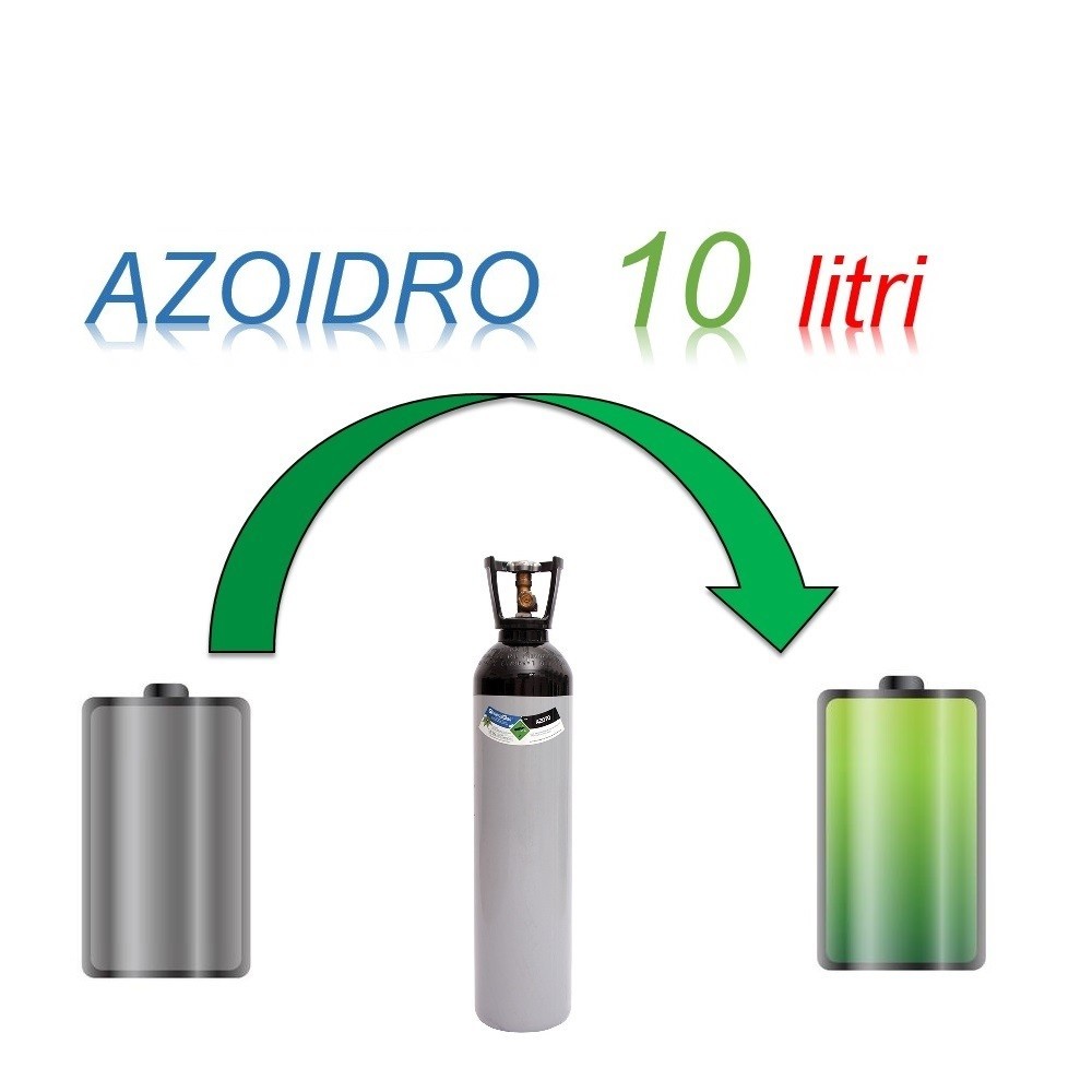 Servizio Ricarica Bombola Azoidro - IdroAzoto  10 Litri - Ritiro - Carica - Consegna