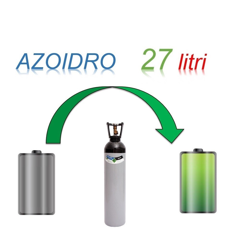Servizio Ricarica Bombola Azoidro - IdroAzoto 27 Litri - Ritiro - Carica - Consegna