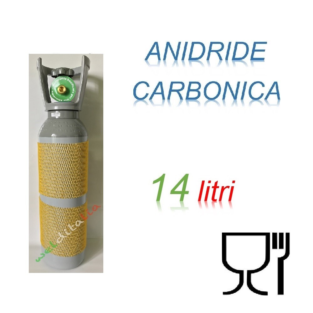 Bombola Anidride Carbonica 14 litri ALIMENTARE 10 KG. ricaricabile