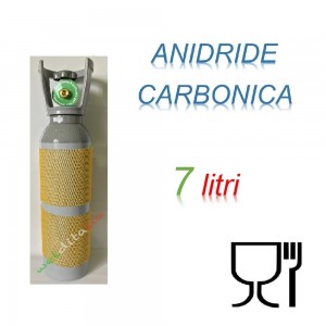 Bombola Anidride Carbonica 7 litri ALIMENTARE 5 KG. ricaricabile