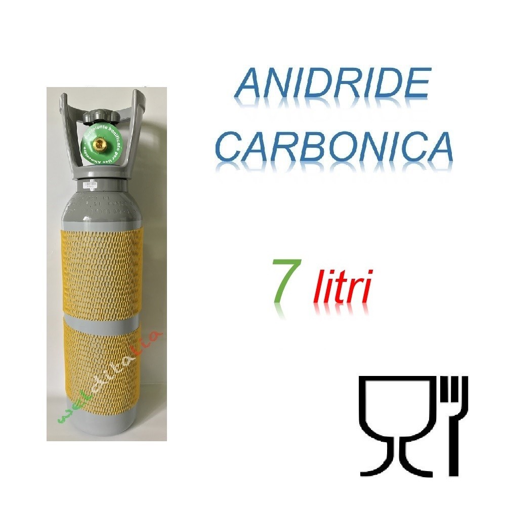 Bombola Anidride Carbonica 7 litri ALIMENTARE 5 KG.